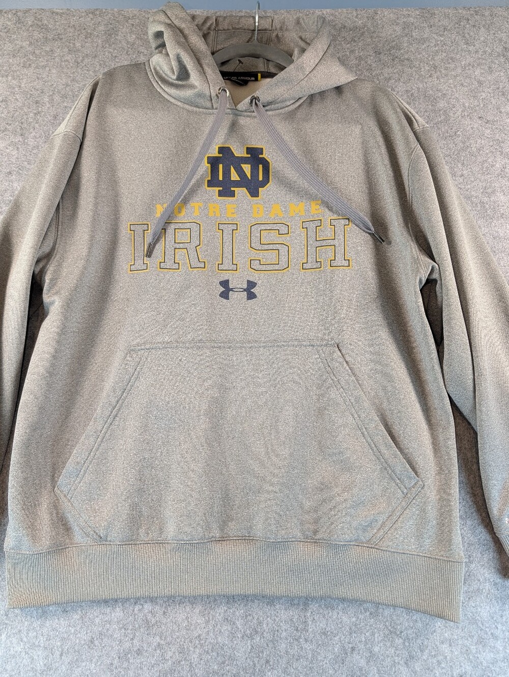 Notre Dame Irish Under Armour Storm Hooded Pullover Sweatshirt Loose Fit Medium